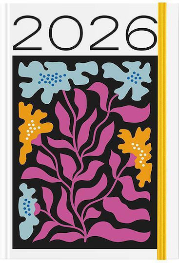 ΗΜΕΡΟΛΟΓΙΟ ΗΜΕΡΗΣΙΟ FLORO  ΜΕ ΛΑΣΤΙΧΟ ΣΚΛΗΡΟ ΕΞΩΦΥΛΛΟ ΠΛΑΣΤΙΚΟΠΟΙΗΣΗ 10x14 2026