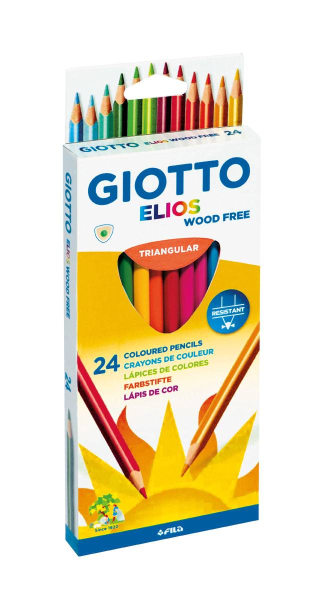 ΞΥΛΟΜΠΟΓΙΕΣ GIOTTO ELIOS WOOD FREE 24 ΧΡΩΜΑΤΑ