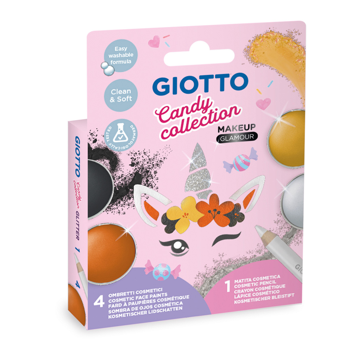 Giotto Candy Collection Make Up - Glamour μεταλλικά χρώματα Giotto Candy Collection Make Up - Glamour μεταλλικά χρώματα