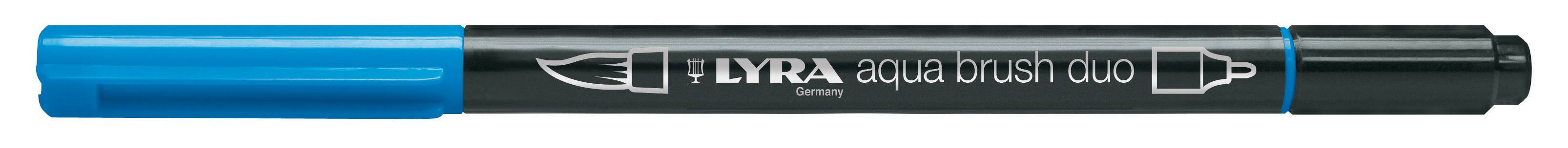 Μαρκαδόροι Lyra Aqua Brush Duo Cerulean L6520048