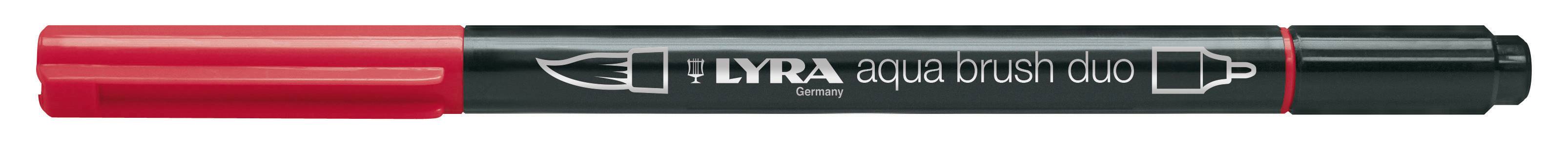 Μαρκαδόροι Lyra Aqua Brush Duo Pompeian red L6520091
