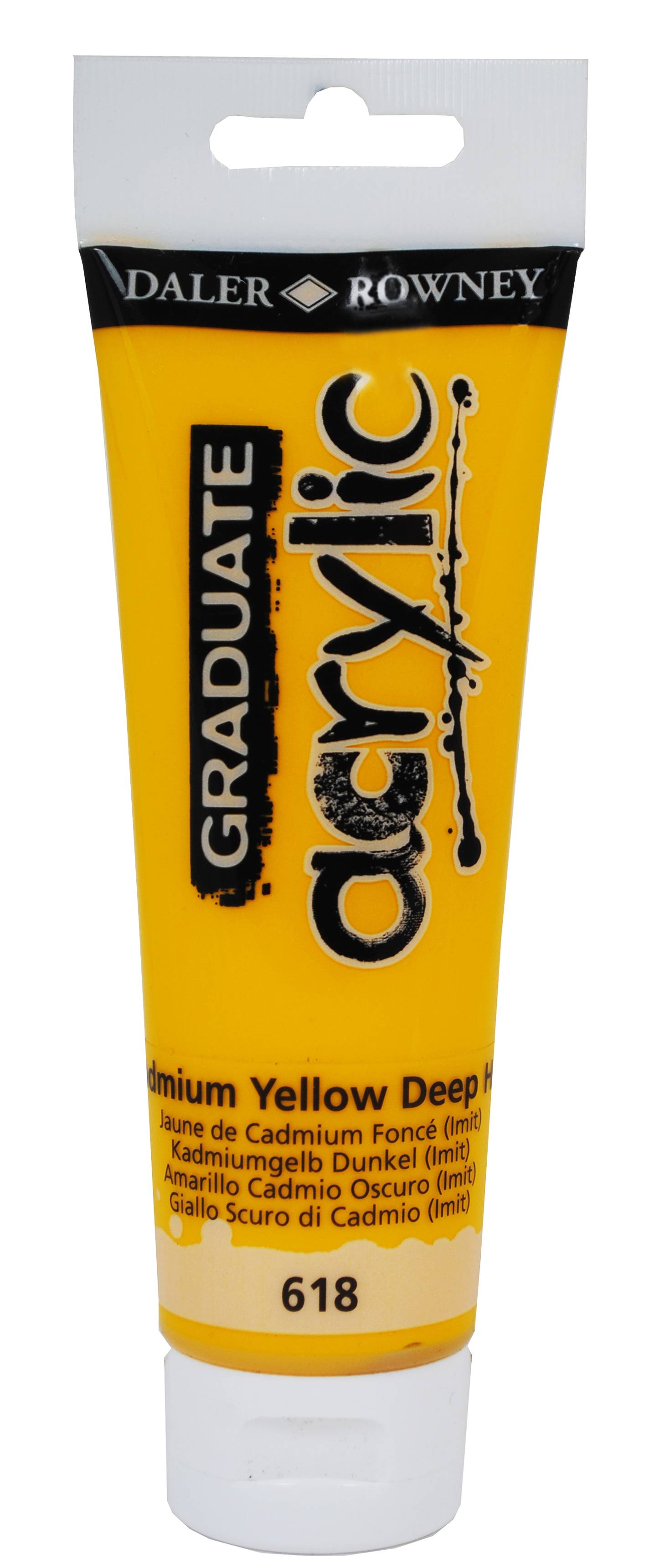 Graduate Ακρυλικά Χρώματα Cad Yellow Deep Hue 120ml