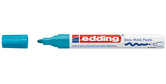 Edding Μαρκαδόρος Λαδιού  750 με μύτη 2-4mm Γαλάζιο