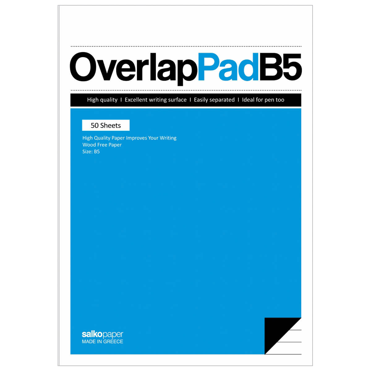 ΜΠΛΟΚ ΓΡΑΦΗΣ 50Φ. OVERLAP ΜΠΛΟΚ ΓΡΑΦΗΣ 50Φ. OVERLAP