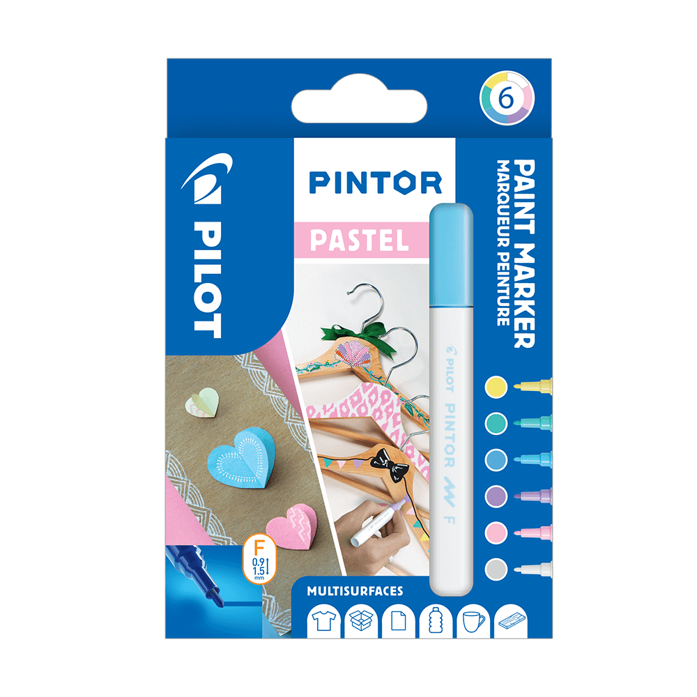 PILOT ΜΑΡΚΑΔΟΡΟΙ PINTOR FINE PASTEL ΣΕΤ 6 ΤΕΜΑΧΙΑ