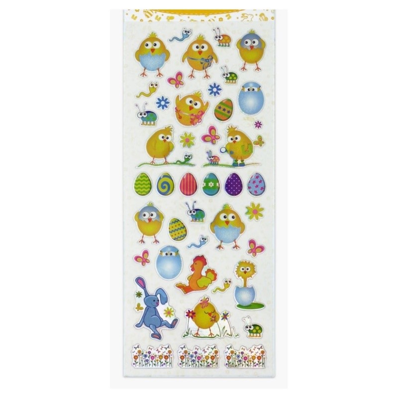 ΑΥΤΟΚΟΛΛΗΤΑ STICKERS 1901 EASTER HAPPY CHICKS 31X11cm ΑΥΤΟΚΟΛΛΗΤΑ STICKERS 1901 EASTER HAPPY CHICKS 31X11cm