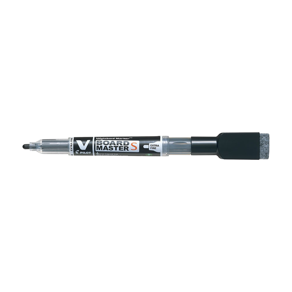 PILOT ΜΑΡΚΑΔΟΡΟΣ ΠΙΝΑΚΟΣ ΜΕ ΣΠΟΓΓΟ V-BOARD MASTER EXTRA FINE ΜΑΥΡΟ 10 ΤΕΜΑΧΙΑ (Το προιόν πωλείται σε μεμονωμένα τεμάχια του ενός