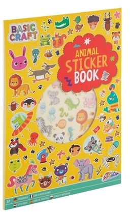 Βιβλίο με αυτοκόλλητα Grafix Animals, Α4