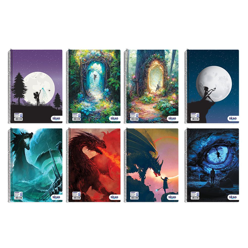 SKAG ΘΕΜΑΤ.ΤΕΤΡΑΔΙΑ NEON KIDZ A4 3ΘΕΜ 80ΓΡ Ν.9333