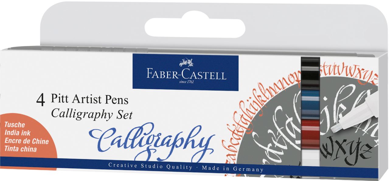 FABER CASTELL PITT ARTIST PENS 4 ΧΡΩΜΑΤΑ