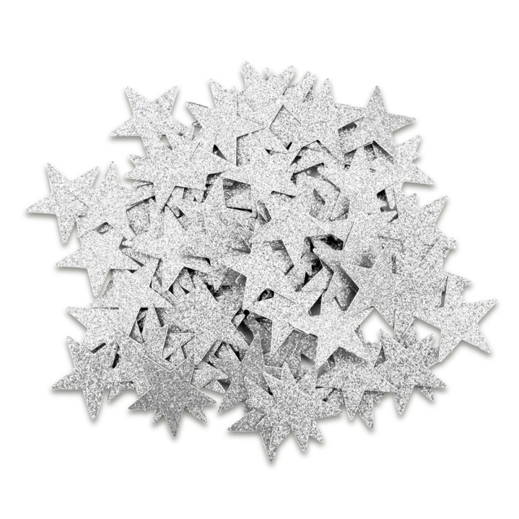 ΔΙΑΚΟΣΜΗΤΙΚΑ ΧΑΡΤΙΝΑ ΑΣΤΕΡΙΑ GLITTER ΑΣΗΜΙ Φ20mm 100τεμ.