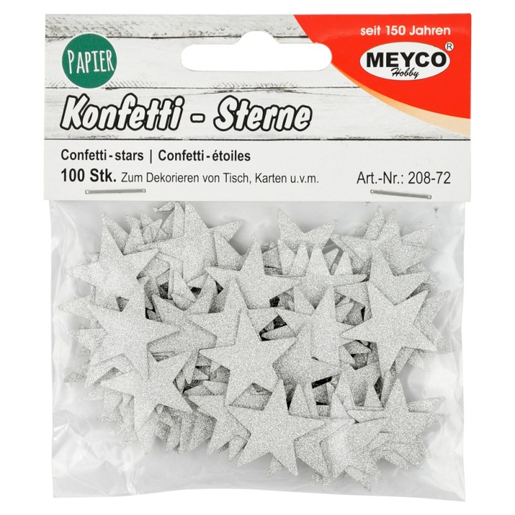 ΔΙΑΚΟΣΜΗΤΙΚΑ ΧΑΡΤΙΝΑ ΑΣΤΕΡΙΑ GLITTER ΑΣΗΜΙ Φ20mm 100τεμ.