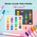 Ohuhu Acrylic Paint Markers Cotton-core Σετ 36 Ακρυλικών Μαρκαδόρων Brush & Fine