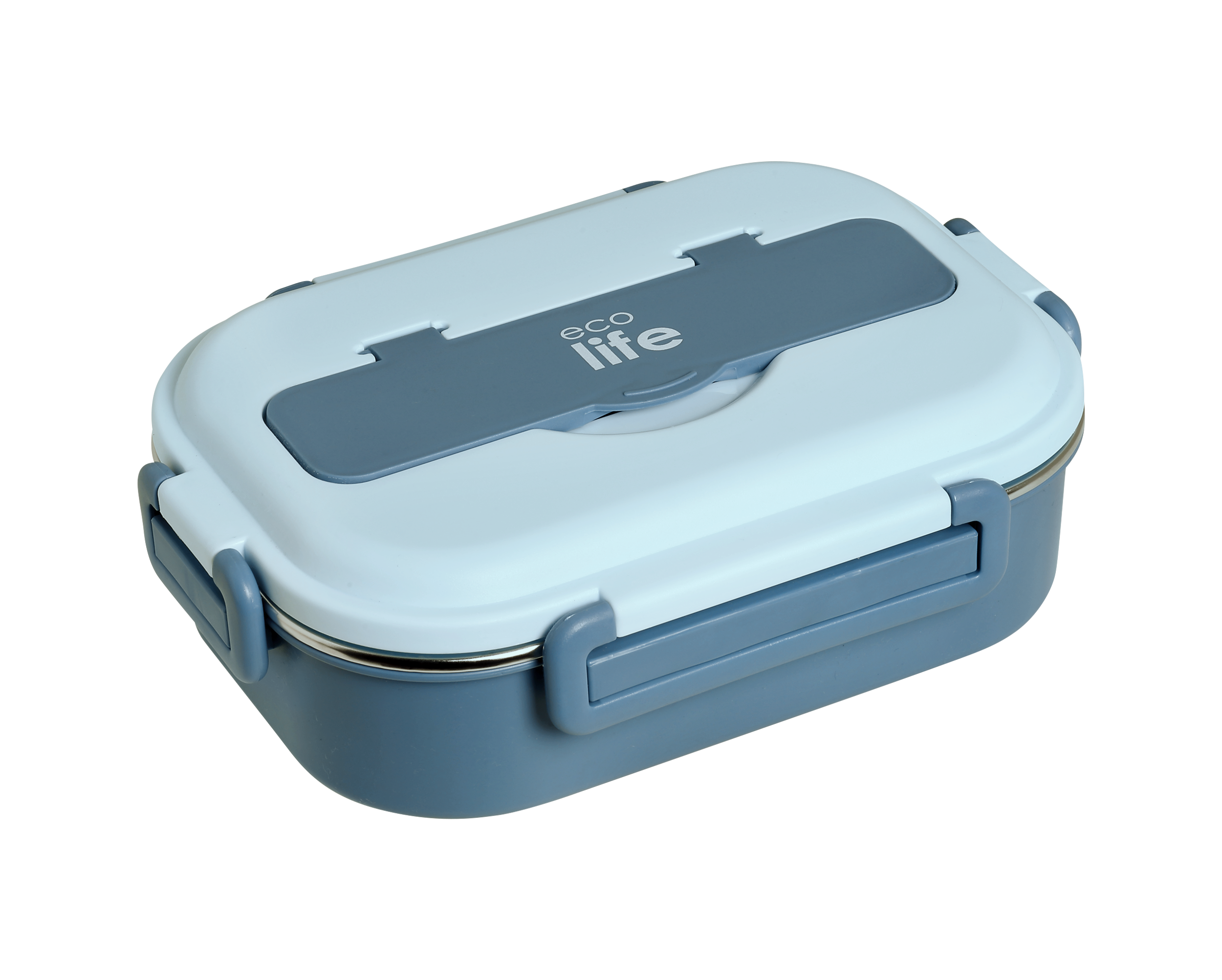 Γαλάζιο Φαγητοδοχείο 1Lt | 3 Θέσεων