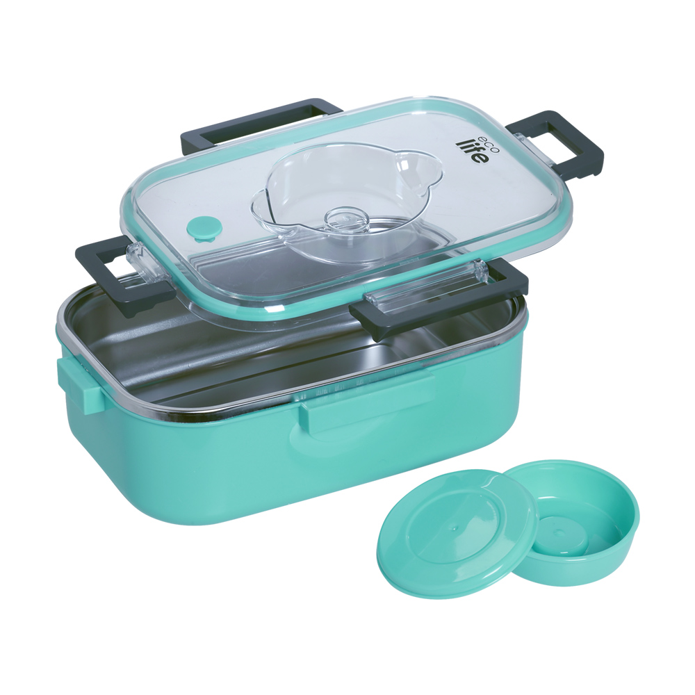 ECOLIFE Ορθογώνιο Φαγητοδοχείο 850ml Μπλε