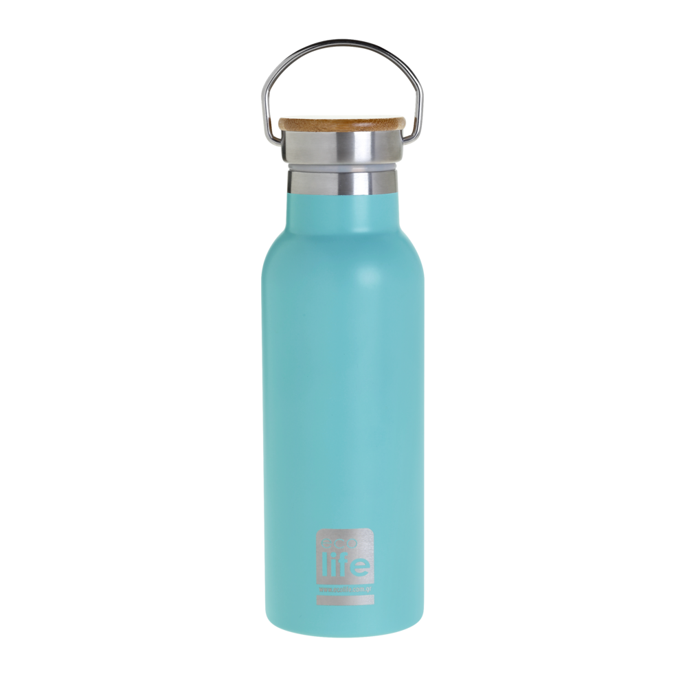 ECOLIFE ΓΑΛΑΖΙΟ THERMOS 500ML BAMBOO LID