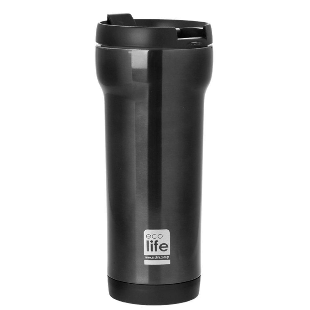 ΘΕΡΜΟΣ ΑΝΟΞΕΙΔΩΤΟΣ ECOLIFE COFFEE THERMOS BLACK 420ml ΘΕΡΜΟΣ ΑΝΟΞΕΙΔΩΤΟΣ ECOLIFE COFFEE THERMOS BLACK 420ml