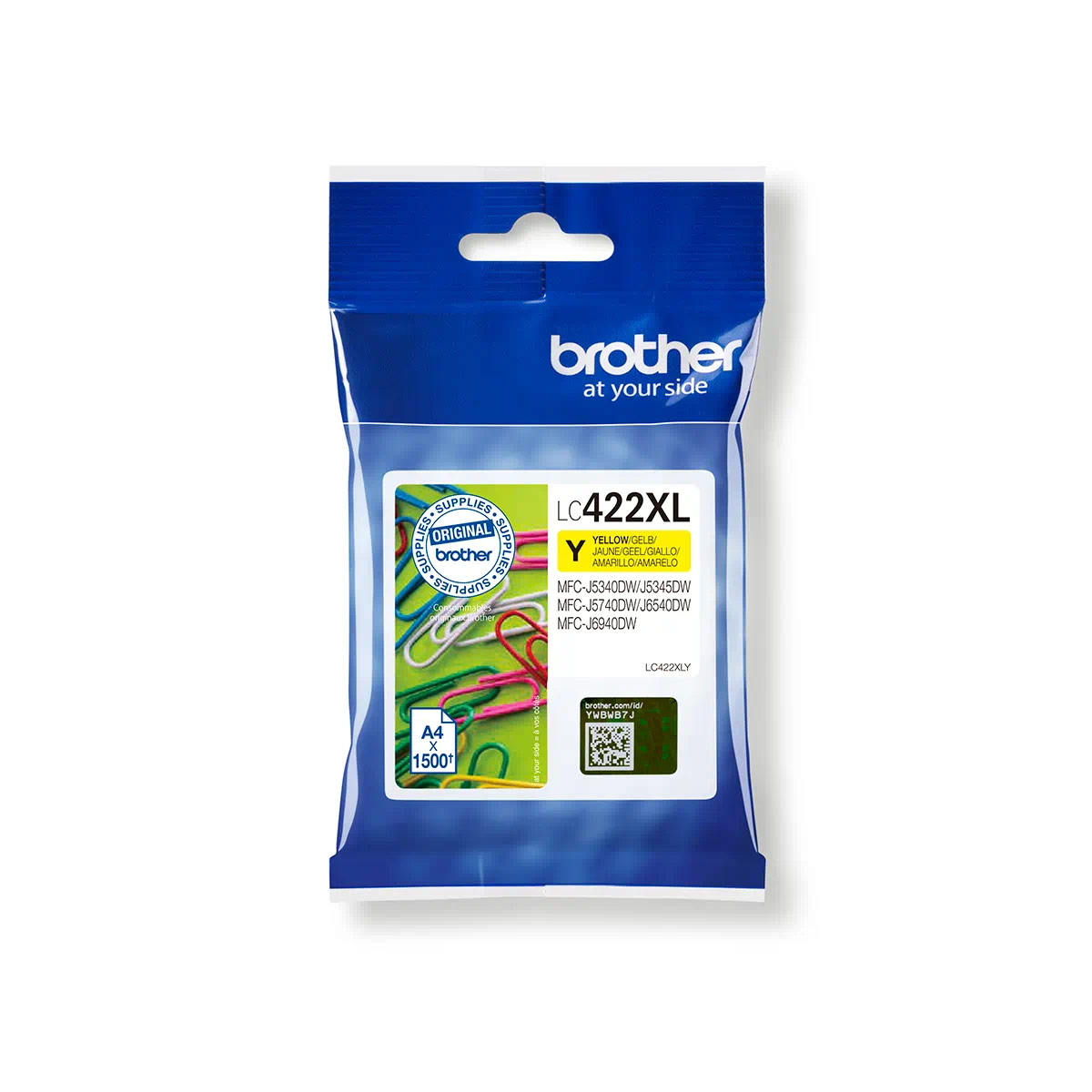 Brother InkJet LC422XLY Yellow Cartridge - LC-422XLY Brother InkJet LC422XLY Yellow Cartridge - LC-422XLY