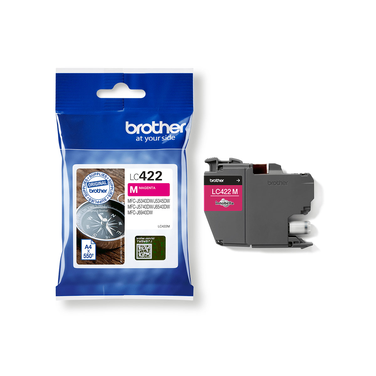 BROTHER LC-422M MAGENTA CRTR INK