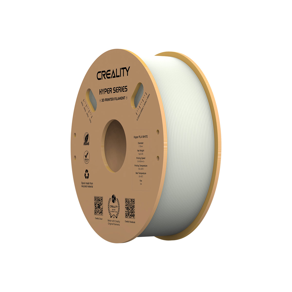 Creality Hyper Series PLA 1.75mm White 1kg - 3301010335