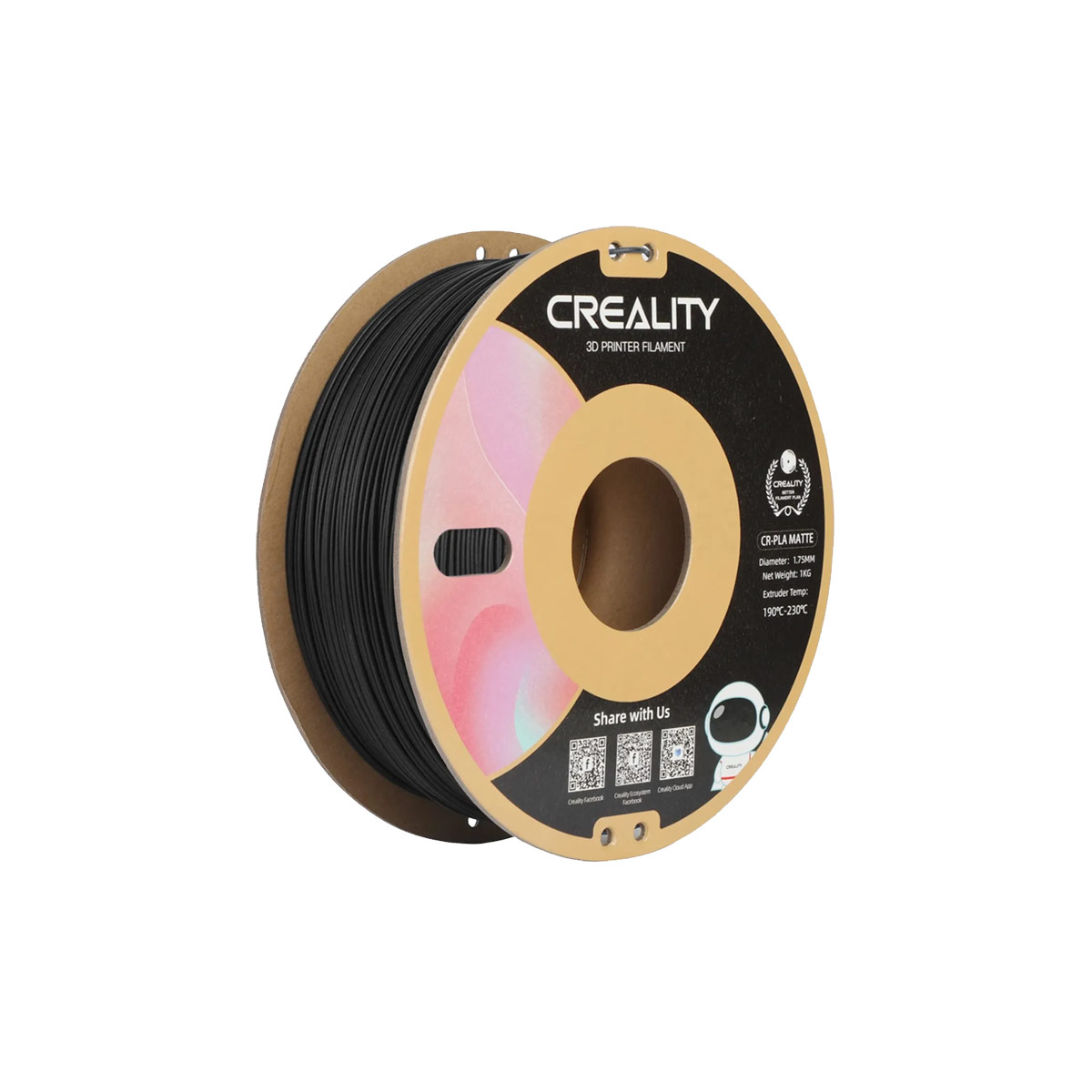 Creality CR-PLA Matte Matte Black - 3301010297 Creality CR-PLA Matte Matte Black - 3301010297