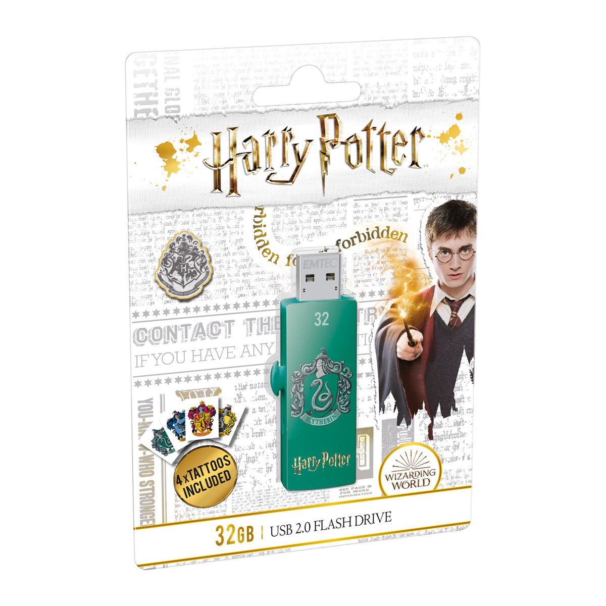 Emtec Flash USB 2.0 M730 Harry Potter Slytherin 32GB - ECMMD32GM730HP02 Emtec Flash USB 2.0 M730 Harry Potter Slytherin 32GB - ECMMD32GM730HP02