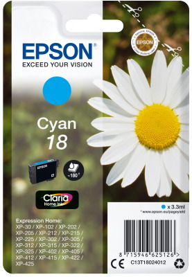 Ink Epson T180240 Cyan with pigment ink
