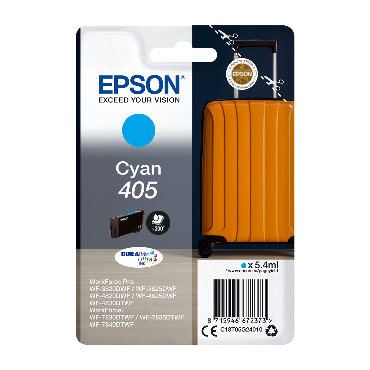 Ink DURABrite Ultra Epson T05G240 C13T05G240 Cyan 5.4ml Ink DURABrite Ultra Epson T05G240 C13T05G240 Cyan 5.4ml