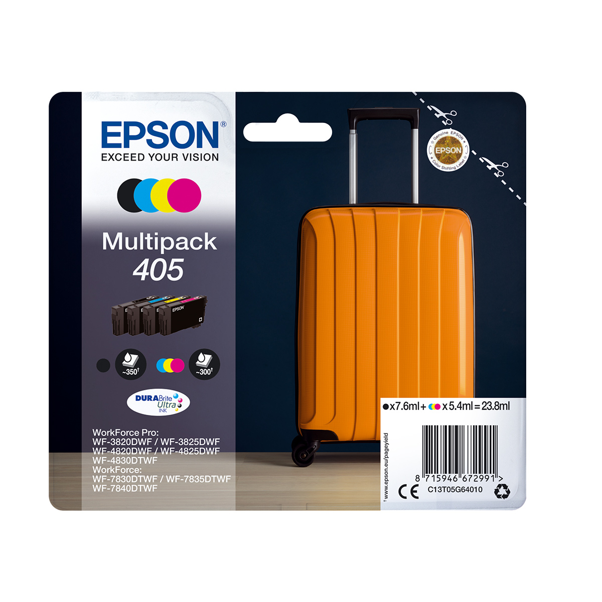 Ink DURABrite Ultra Epson T05G640 C13T05G640 Multi Pack 7.6ml BL 5.4ml C+M+Y Ink DURABrite Ultra Epson T05G640 C13T05G640 Multi Pack 7.6ml BL 5.4ml C+M+Y