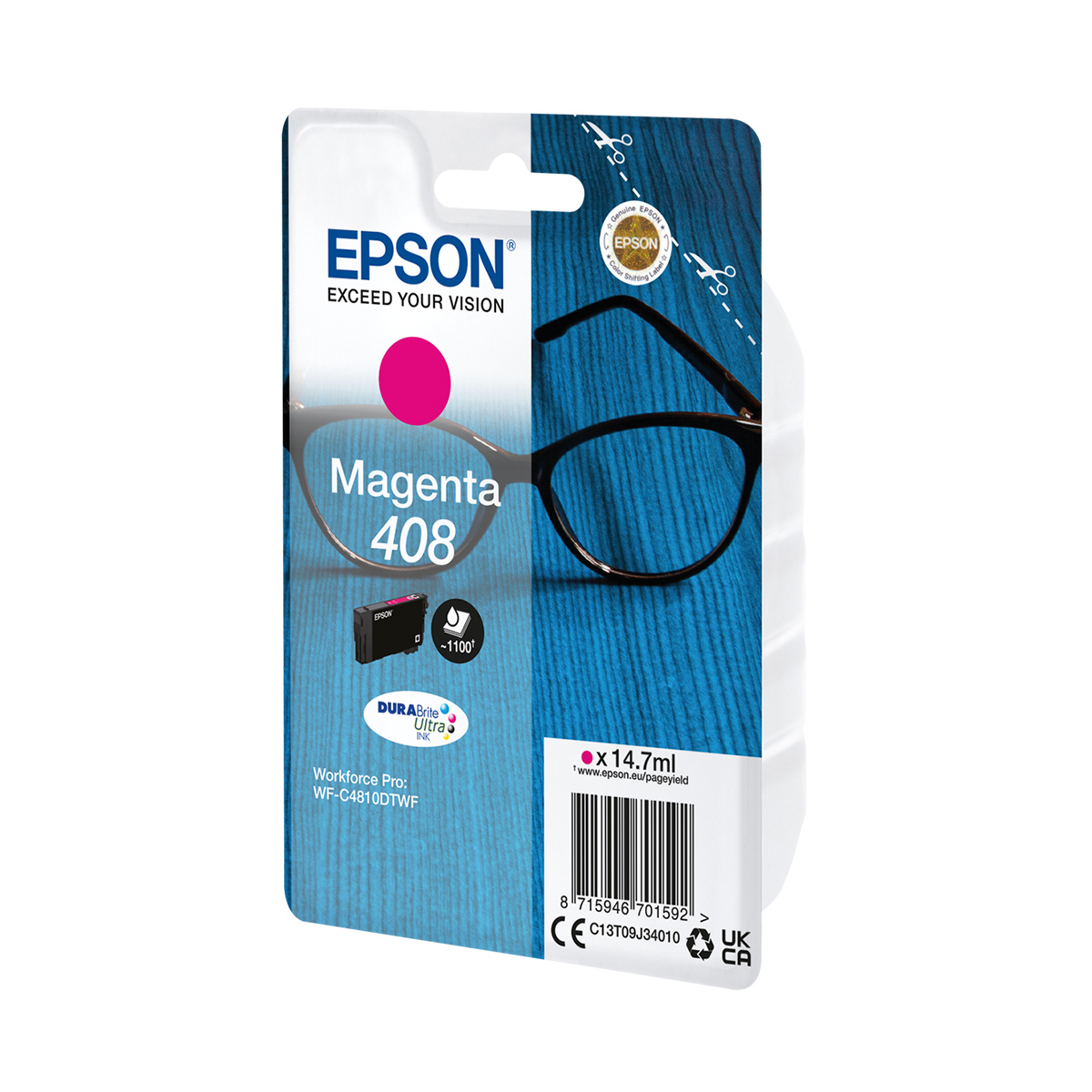 Ink Epson 408 C13T09J34010 Magenta - 14.7ml Ink Epson 408 C13T09J34010 Magenta - 14.7ml