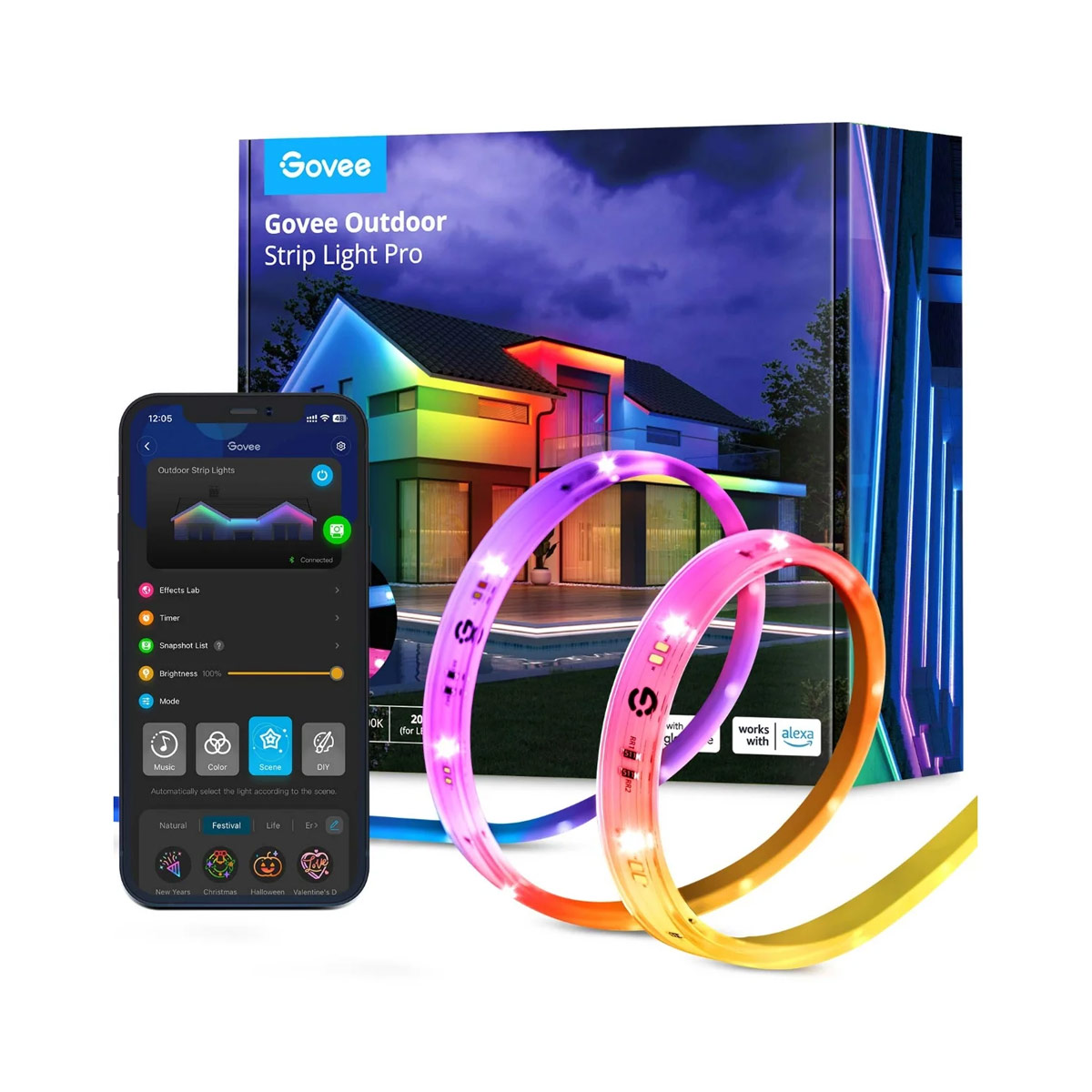 Govee H70A1 RGBIC Outdoor Strip Light Pro 10m IP65 Govee H70A1 RGBIC Outdoor Strip Light Pro 10m IP65