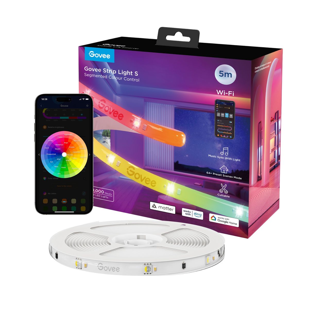 Govee H612A RGBIC Strip Light S - 5m Govee H612A RGBIC Strip Light S - 5m