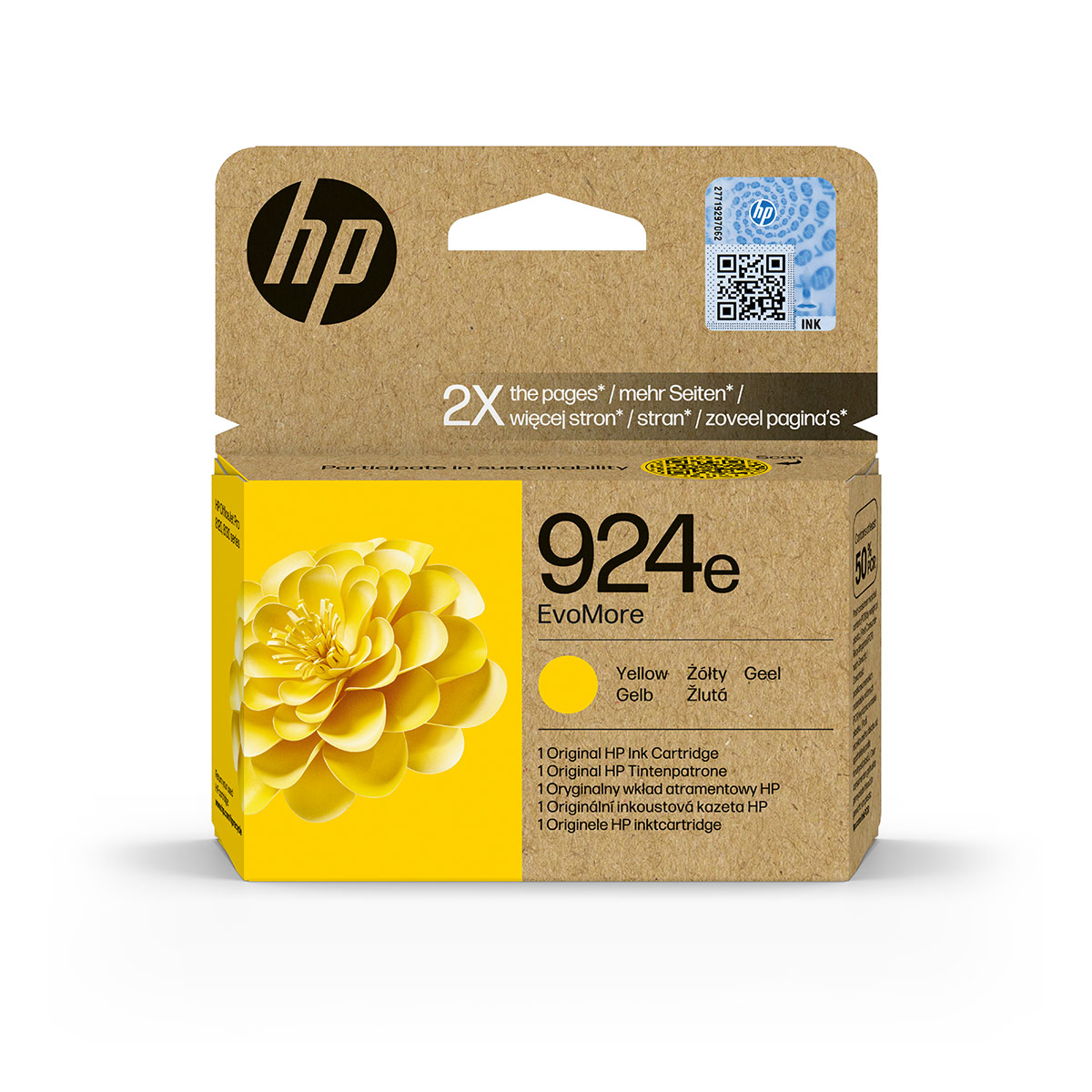 HP 924e EvoMore Yellow Original Ink Cartridge HP 924e EvoMore Yellow Original Ink Cartridge