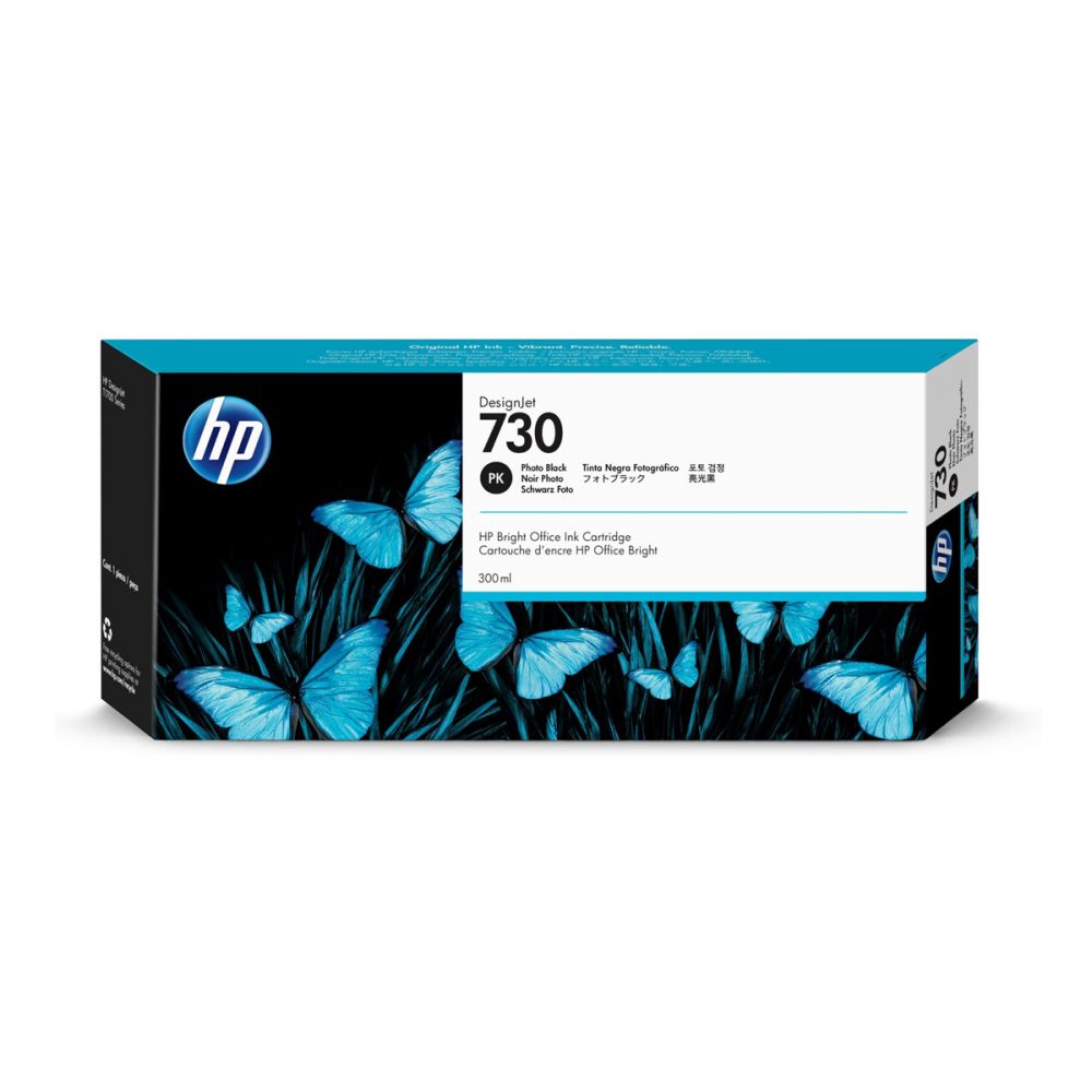 HP 730 300-ml Photo Black DesignJet Ink Cartridge HP 730 300-ml Photo Black DesignJet Ink Cartridge