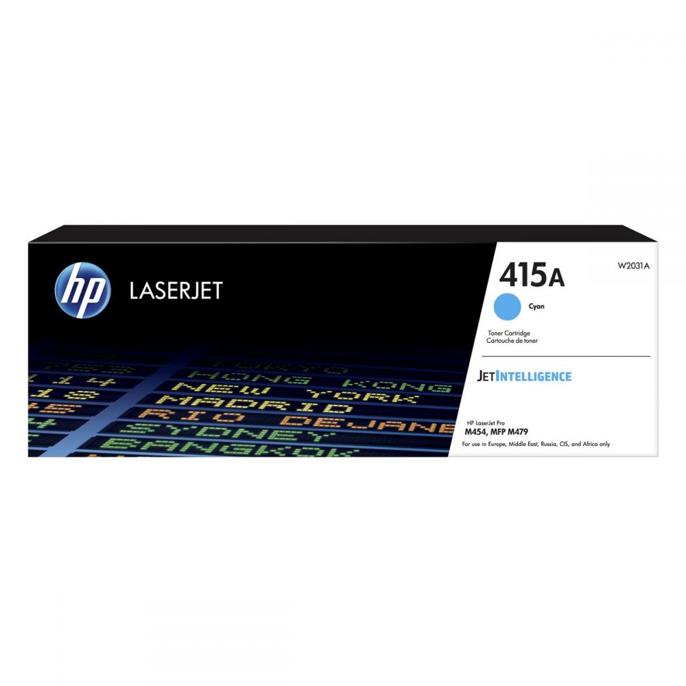 HP 415A Cyan LaserJet Toner Cartridge W2031A HP 415A Cyan LaserJet Toner Cartridge W2031A