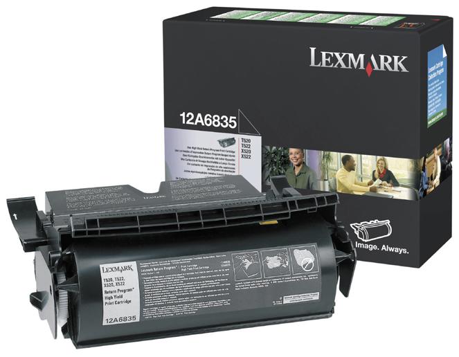 Toner Laser Lexmark 12A6835 Black 20K Pgs Toner Laser Lexmark 12A6835 Black 20K Pgs