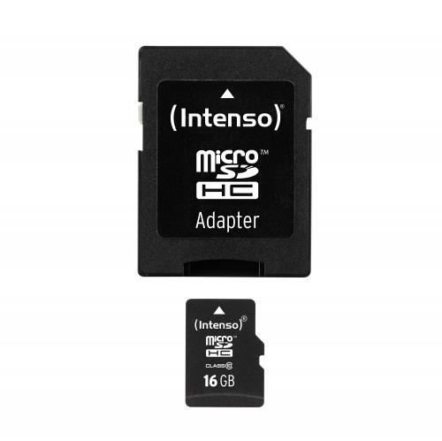 Micro SD Card Intenso 16GB Class 10 Incl.Adaptor