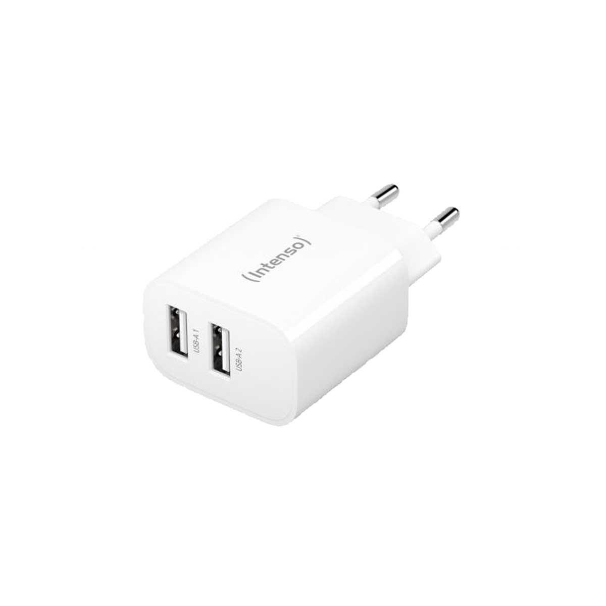Intenso Power Adapter W24AA 2xUSB-A 24 Watt white - 7802412 Intenso Power Adapter W24AA 2xUSB-A 24 Watt white - 7802412