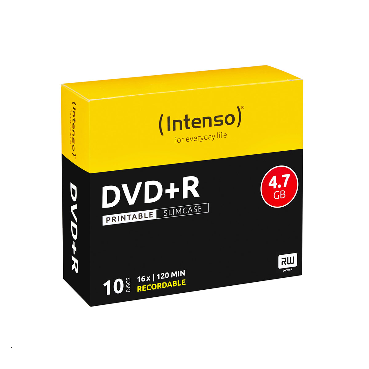 INTENSO DVD-R 4,7GB 16X Slim Case 10pcs