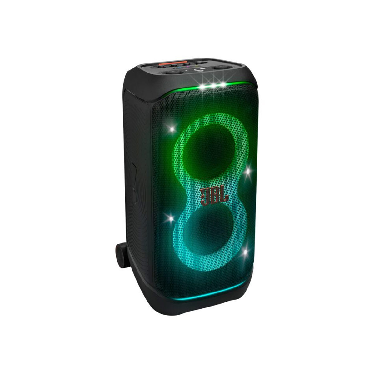 JBL Partybox Stage 320, Portable BT Party Speaker, Light Effect, Wheels (Black) - JBLPBSTAGE320EP