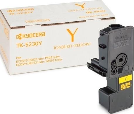 Toner Laser Kyocera Mita TK-5230Y Yellow HC - 2,2K Pgs Toner Laser Kyocera Mita TK-5230Y Yellow HC - 2,2K Pgs