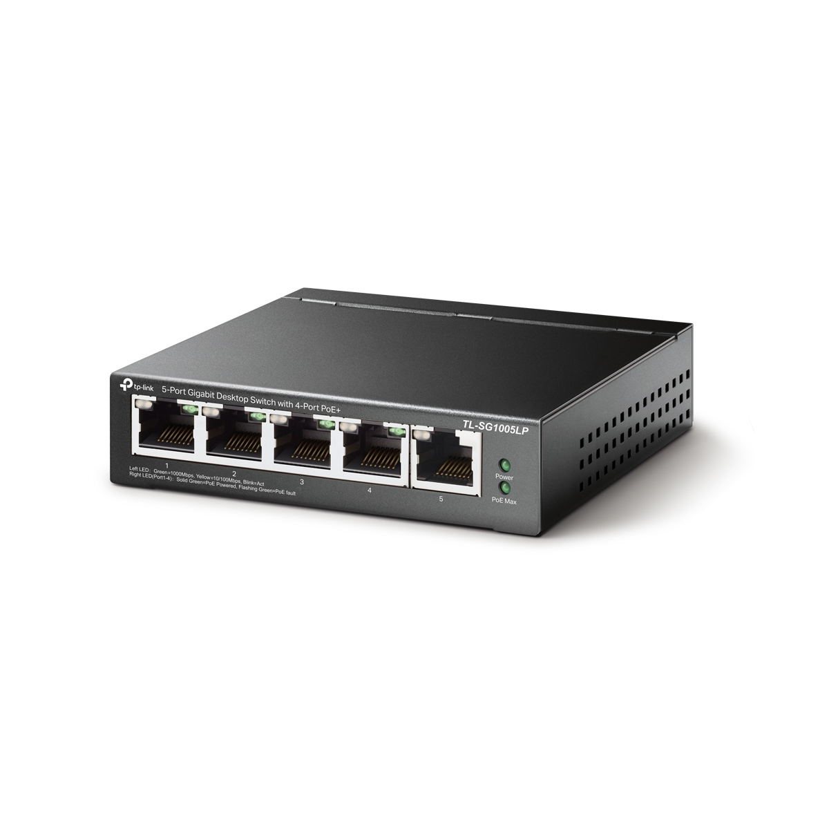 TP-LINK 5-Port 10-100 Mbps Desktop Switch 4-Port PoE - TL-SF1005LP