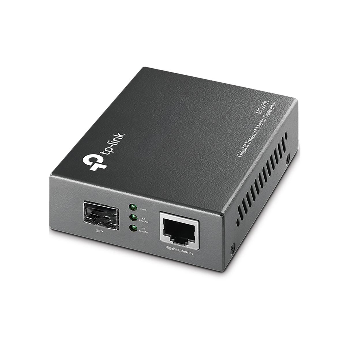 TP-Link MC220L 1000Mbps RJ45 to 1000Mbps SFP Slot Supporting MiniGBIC Modules, Chassis TL-MC1400 Rack-mountable TP-Link MC220L 1000Mbps RJ45 to 1000Mbps SFP Slot Supporting MiniGBIC Modules, Chassis TL-MC1400 Rack-mountable