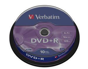 DVD+R VERBATIM 43498 AZO 4.7GB 16X MATT SILVER SURFACE