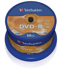 DVD-R VERBATIM 43548 AZO 4.7GB 16X MATT SILVER SURFACE 50 DVD-R VERBATIM 43548 AZO 4.7GB 16X MATT SILVER SURFACE 50