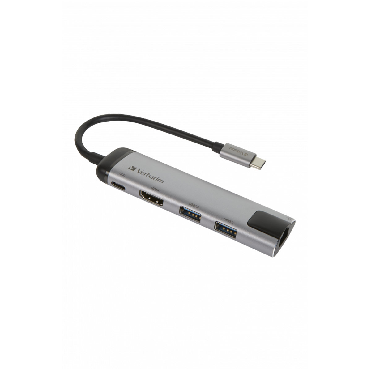 Verbatim USB-C Multiport Hub USB 3.1 Gen 1 , USB 3.0 x 2 , HDMI , RJ45 - 49141 Verbatim USB-C Multiport Hub USB 3.1 Gen 1 , USB 3.0 x 2 , HDMI , RJ45 - 49141