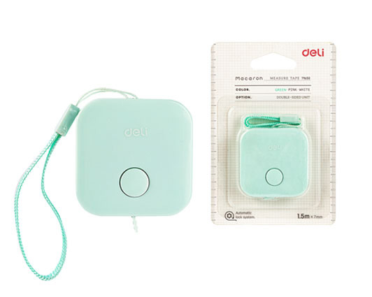 DELI ΜΕΤΡΟΤΑΙΝΙΑ  ΠΛΑΣΤΙΚΟ  1.5mx7mm 79650 ΠΡΑΣΙΝΗ