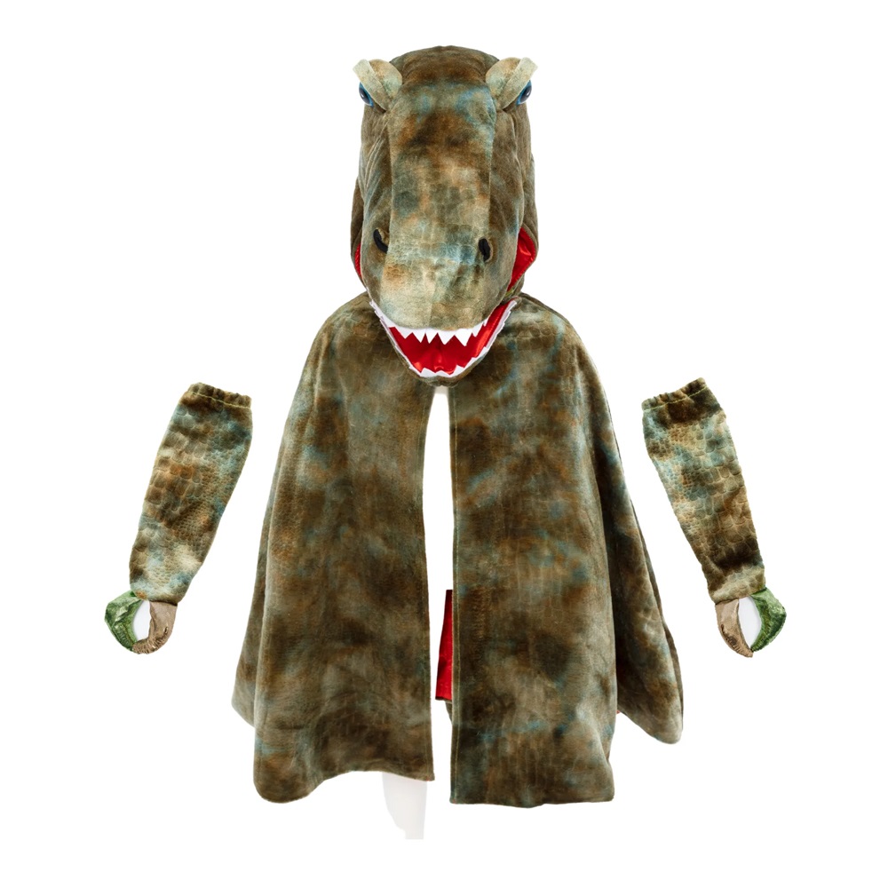 Great Pretenders Παιδική Κάπα με γάντια Δεινόσαυρος T-Rex 6-8 ετών