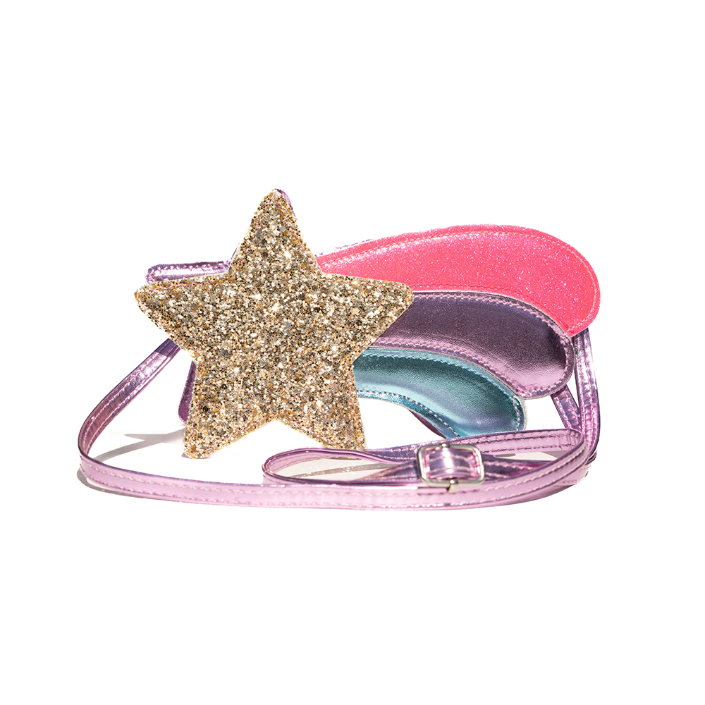 Great Pretenders τσαντάκι-πορτοφόλι ροζ-χρυσό `Πεφταστέρι`