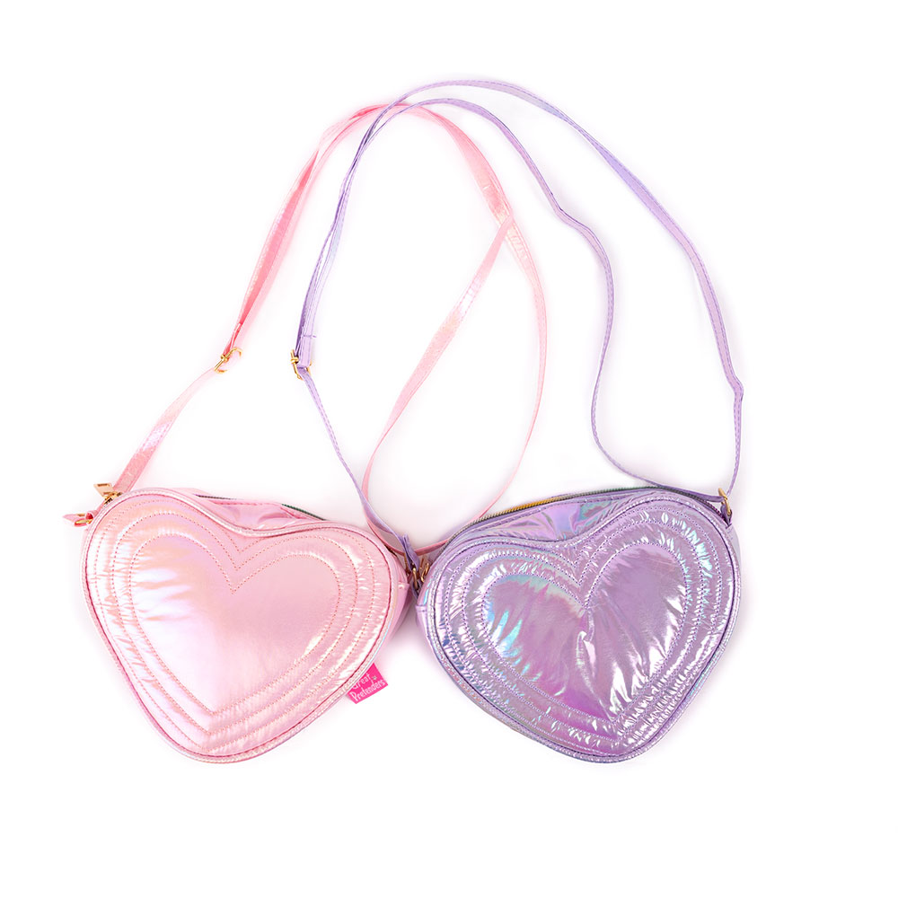 Great Pretenders τσαντάκι-πορτοφόλι μεταλλιζέ `Καρδιά` (Επιλογή από 2 χρώμ